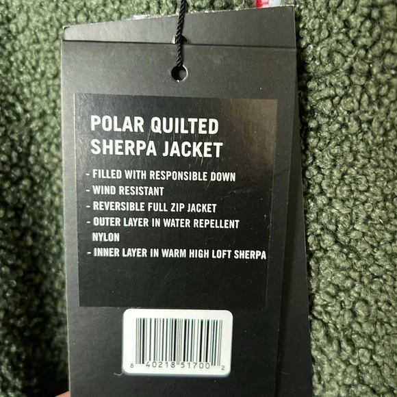 NWT Fourlaps 4 Reversible Polar Quilted Sherpa Down Filled Winter Jacket Size M - Picture 12 of 15